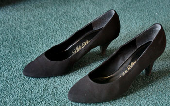 Sensible black heels
