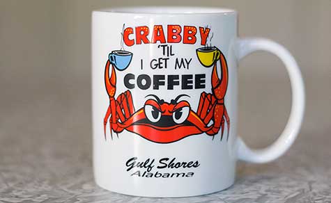 crabby coffee cup