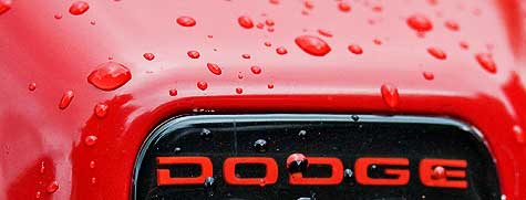 water drops on Dodge truck