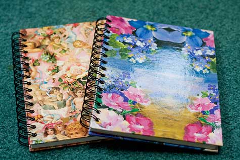 floral notebooks