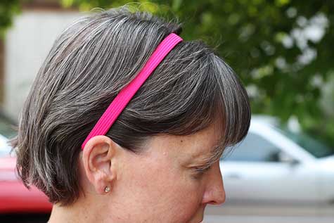 pink hairband