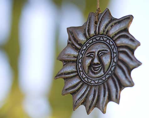smiling sun wind chime