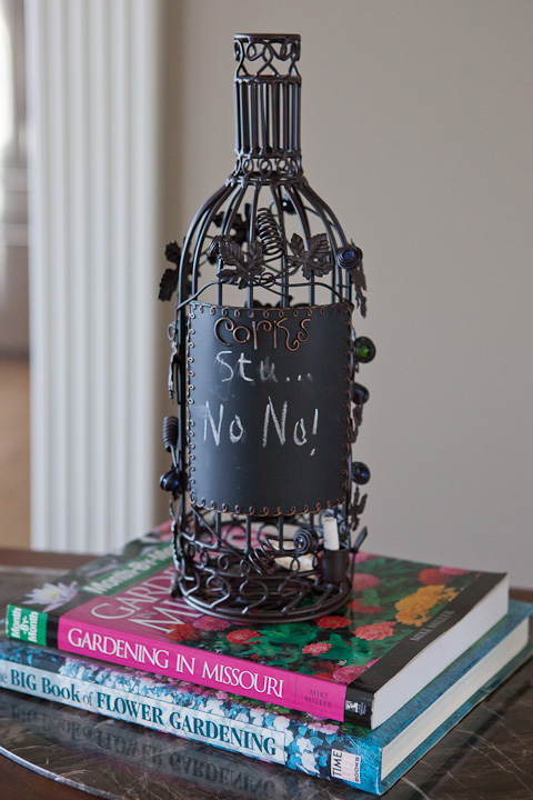 wine cork holder with chalkboard