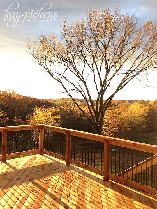 fall view off deck