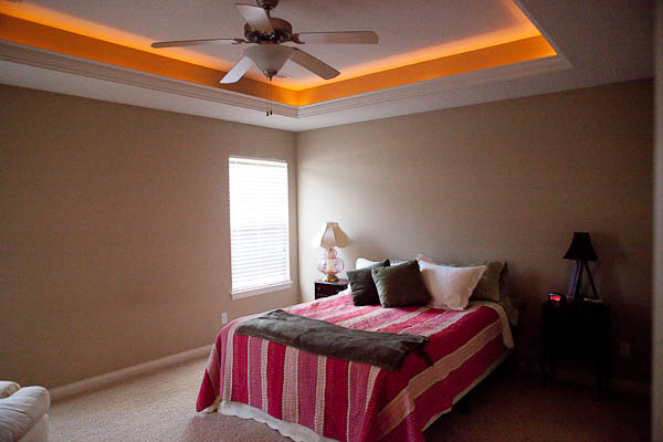 bedroom cove lighting