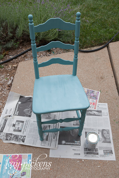 provence chalk paint on chair
